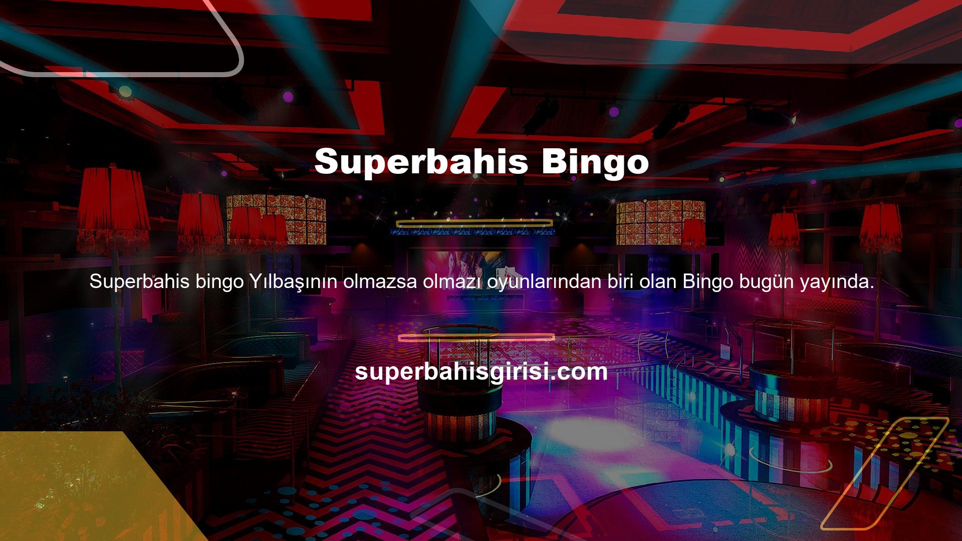Çevrimiçi bingo oynayarak gerçek para kazanmak istiyorsanız Superbahis Bingo sizi bekliyor