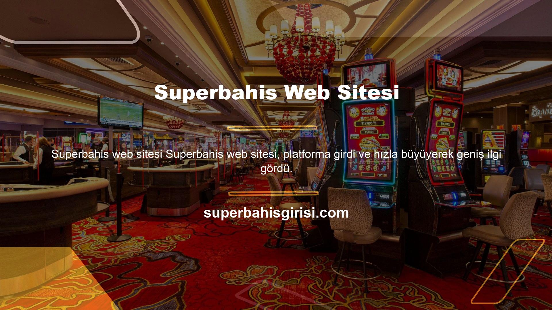 Gelişmiş ve profesyonel teknik altyapı, Superbahis web sitesi için daha uygun tanıtım fırsatları sağlar