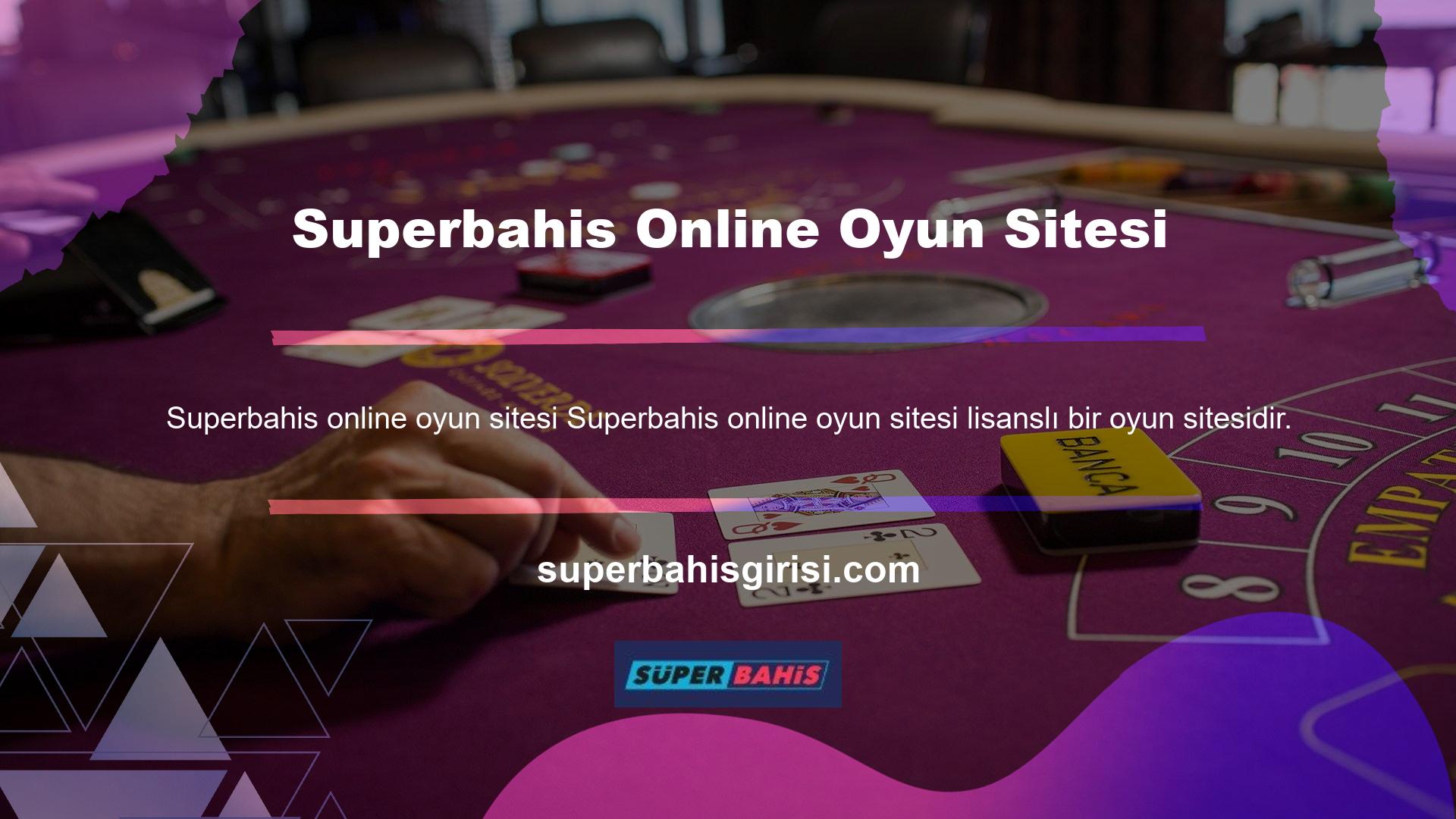Ülkemizde oyun ve casino tutkunlarının tercih ettiği en doğru adreslerin başında online Superbahis gelmektedir